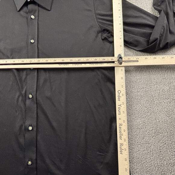 Buttercloth Shirt Adult Large Black Button Up Long Sleeve Active Casual Men's - Picture 11 of 14